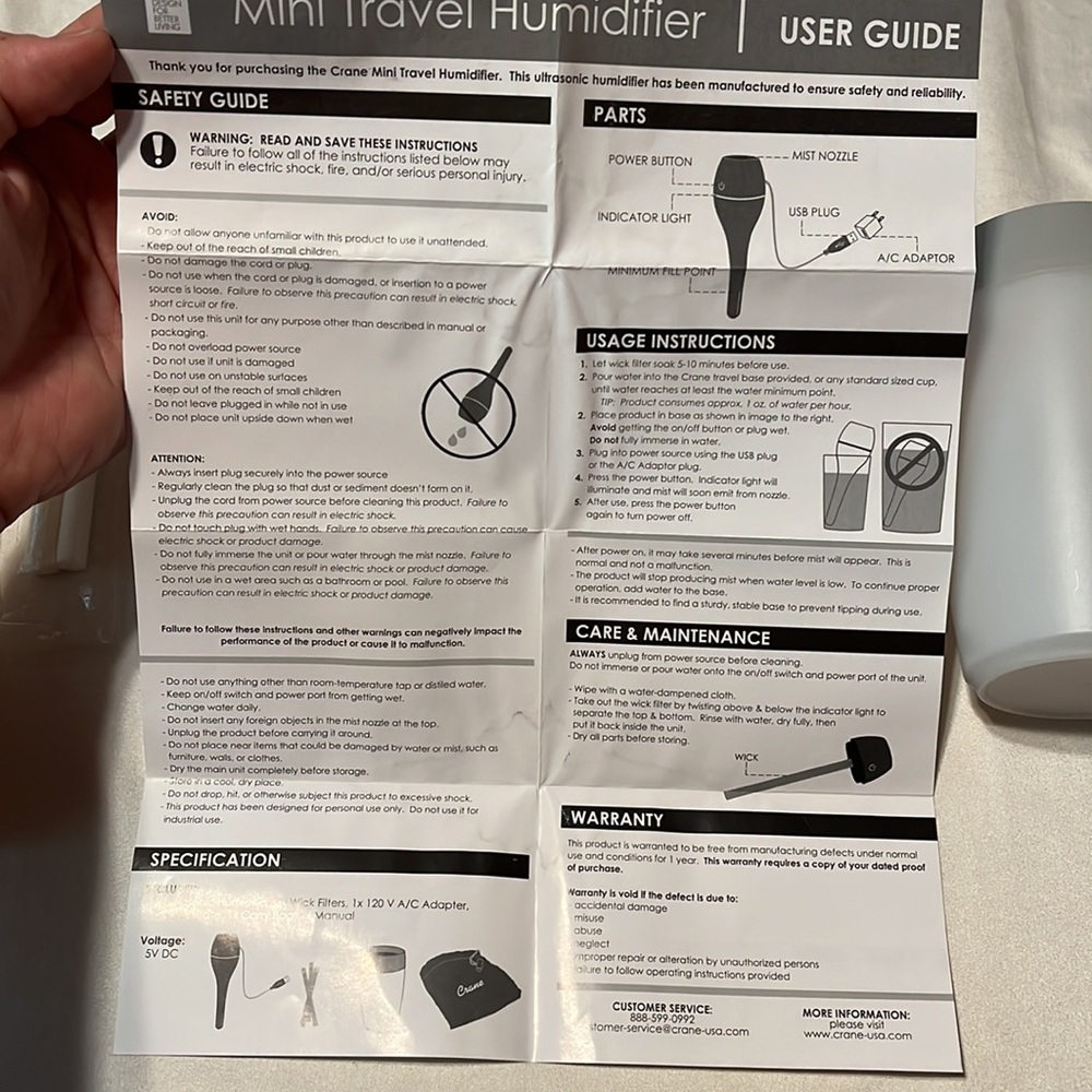 Mini Travel Humidifier - Picture 8 of 9